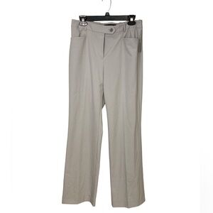 NWT Tahari Author S Levine Women’s Dress Slacks Career Pant Lt Grey Sz 8 Poly